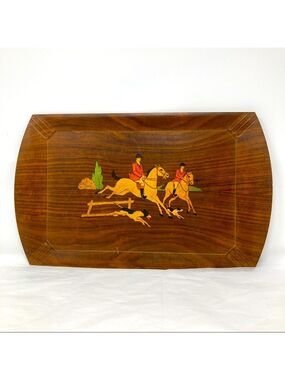 Two Vintage Hasko Haskelite polo trays